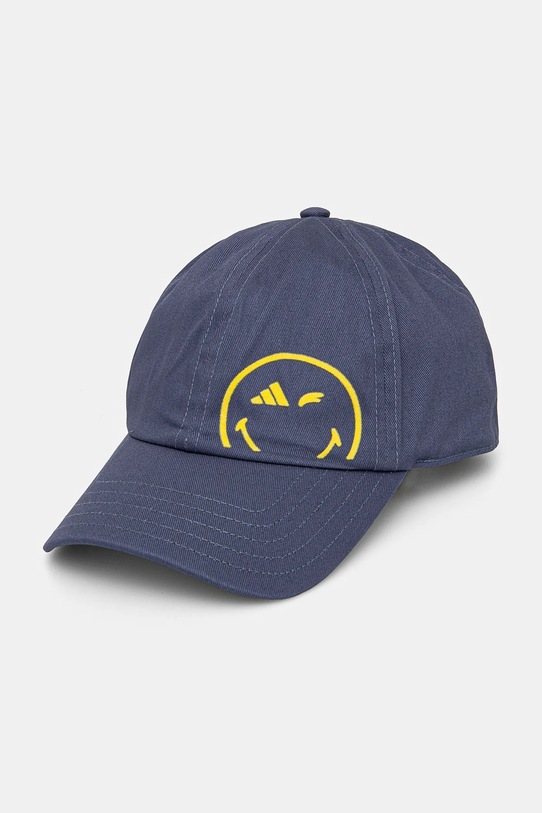 Detská bavlnená šiltovka adidas Performance SMILEY bavlna tmavomodrá JG5803