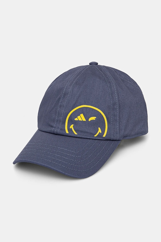 Detská bavlnená šiltovka adidas Performance SMILEY bavlna tmavomodrá JG5803