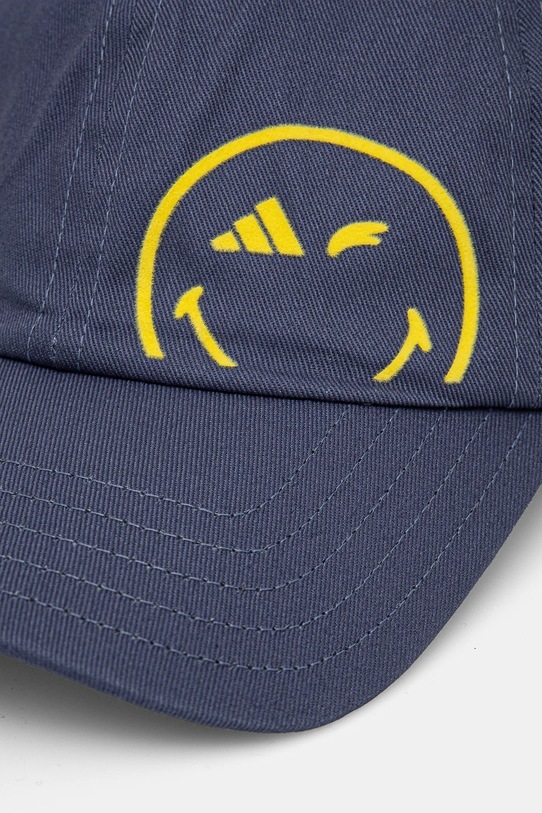 Detská bavlnená šiltovka adidas Performance SMILEY JG5803 tmavomodrá SS25