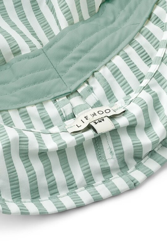 Dětský klobouk Liewood Damona Stripe Sun Hat tyrkysová LW19938