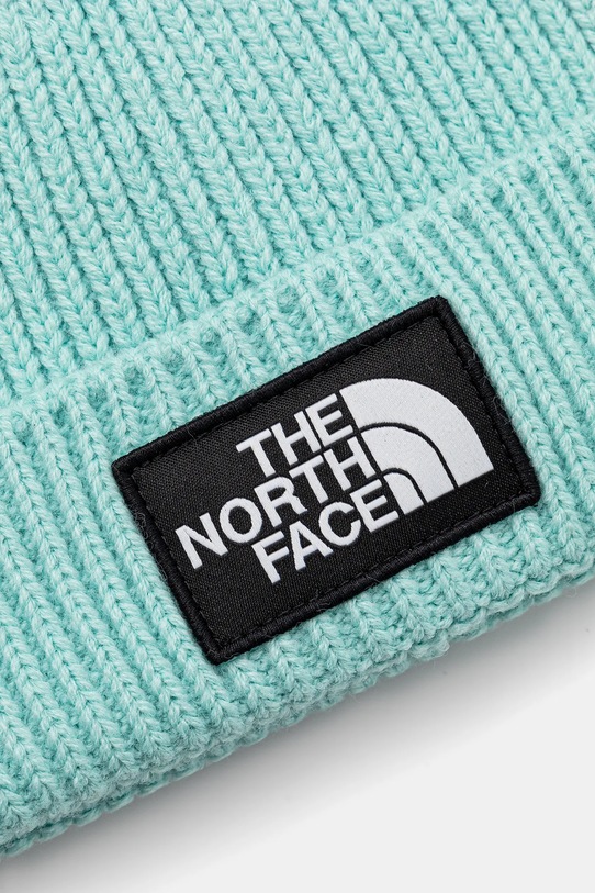 Băieți The North Face caciula copii KIDS TNF BOX LOGO CUFFED BEANIE NF0A7WGC6EI1 turcoaz