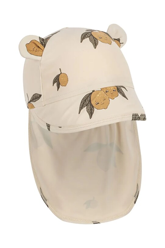Detská čiapka Konges Sløjd ASTER BEAR SUN HAT GRS Planet friendly béžová KS102477