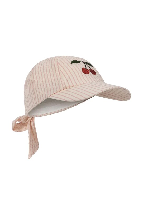 Konges Sløjd czapka z daszkiem dziecięca ELLIE BOW CAP GOTS pozostałe beżowy KS103078