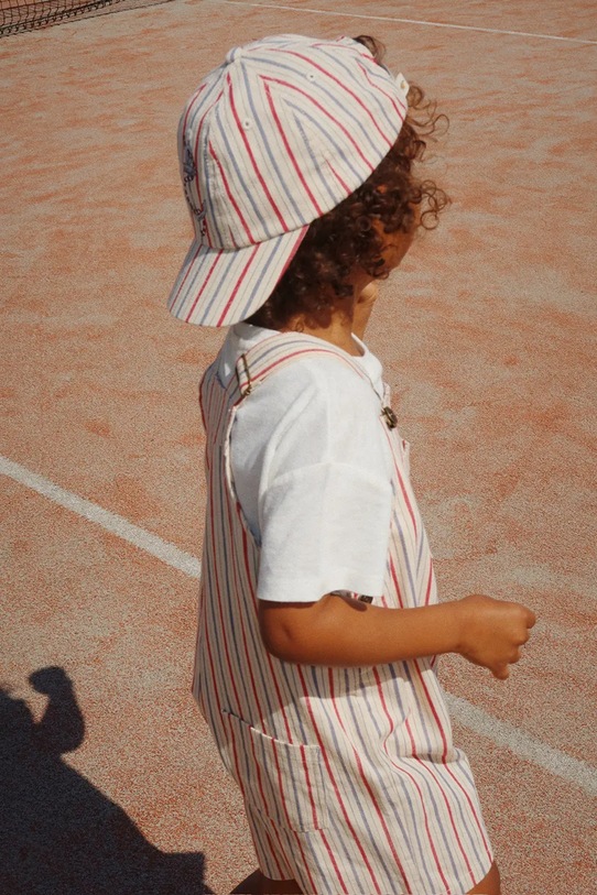 Konges Sløjd czapka z daszkiem bawełniana dziecięca MARLON CAP GOTS beżowy KS103079