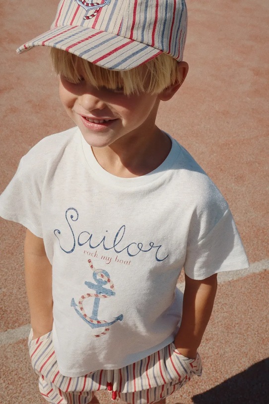 Konges Sløjd czapka z daszkiem bawełniana dziecięca MARLON CAP GOTS KS103079