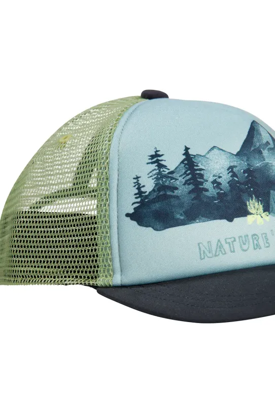 Jack Wolfskin czapka z daszkiem dziecięca ANIMAL MESH CAP K 1908565 niebieski