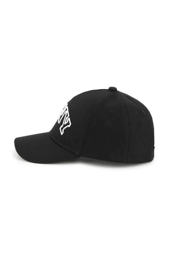 Момче Детска памучна шапка с козирка Dkny D62100 черен