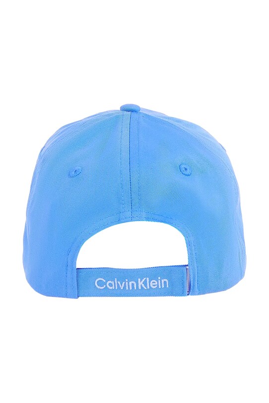 Chłopiec Calvin Klein Jeans czapka z daszkiem bawełniana dziecięca IU0IU00698.PPYA niebieski