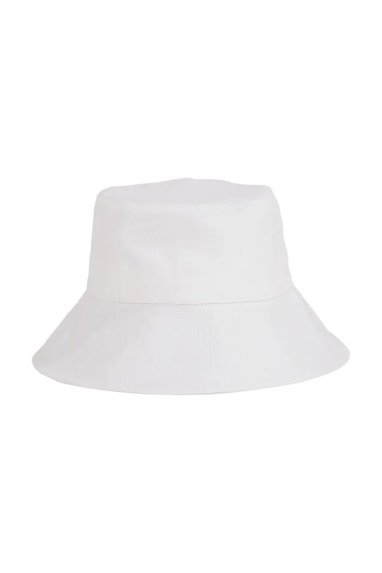 Λινό καπέλο για μωρά Calvin Klein Jeans IU0IU00702.PPYA λευκό SS25