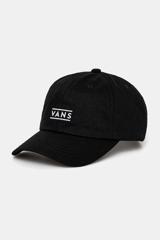 Vans șapcă din bumbac pentru copii HALF BOX CURVED BILL JOCKEY bumbac negru VN000J4TBLK1