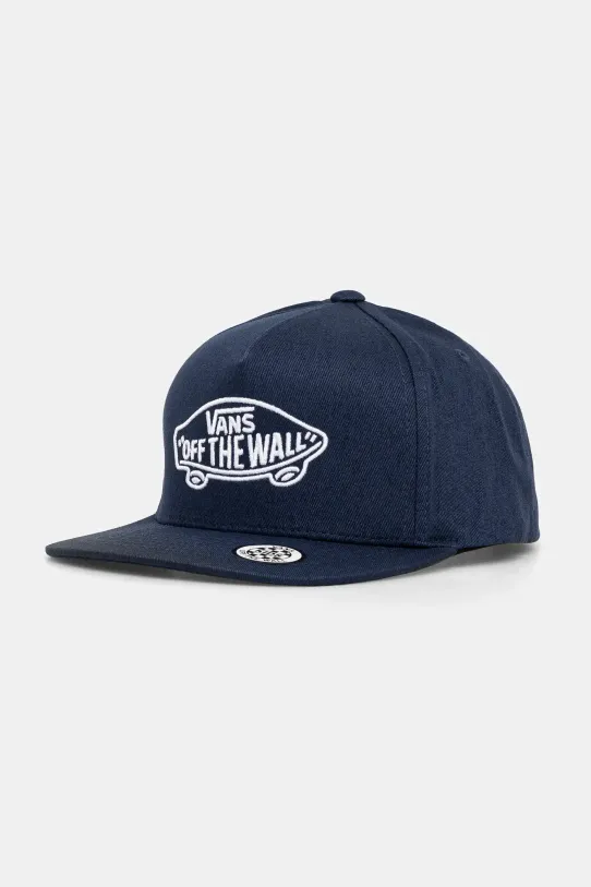 Vans czapka z daszkiem bawełniana dziecięca Classic Vans Snapback aplikacja granatowy VN000J4VLKZ1