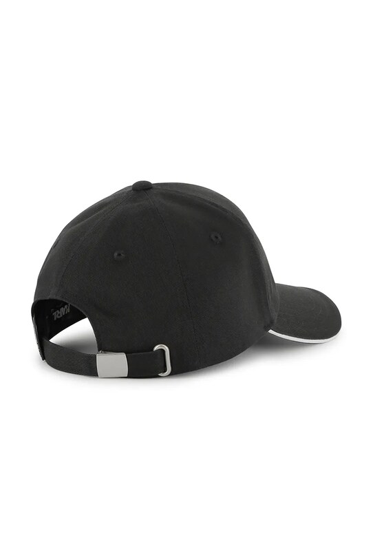 Karl Lagerfeld czapka z daszkiem bawełniana dziecięca Z30396 czarny SS25