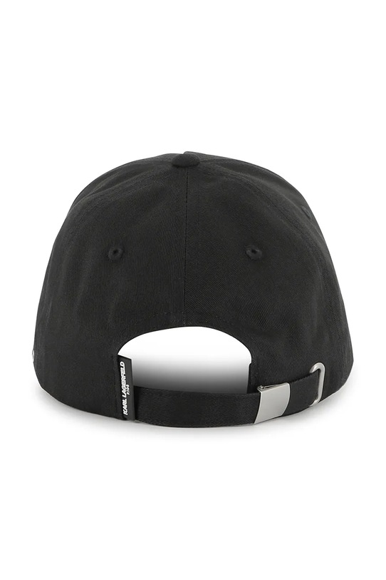 Karl Lagerfeld czapka z daszkiem bawełniana dziecięca Z30396 czarny