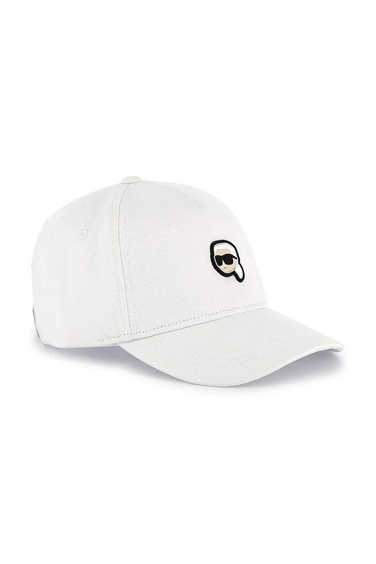 Detská bavlnená šiltovka Karl Lagerfeld bavlna biela Z30398