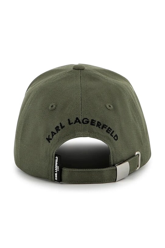 Детская хлопковая кепка Karl Lagerfeld Z30398 зелёный