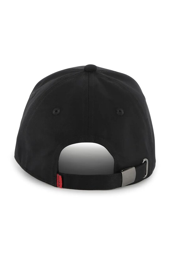 HUGO czapka z daszkiem bawełniana dziecięca G00313 czarny