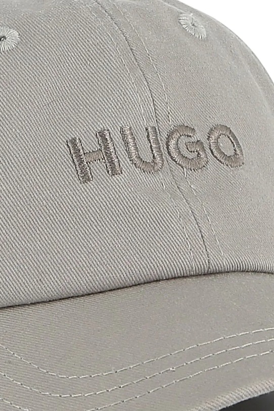 Detská bavlnená šiltovka HUGO G00320 sivá SS25