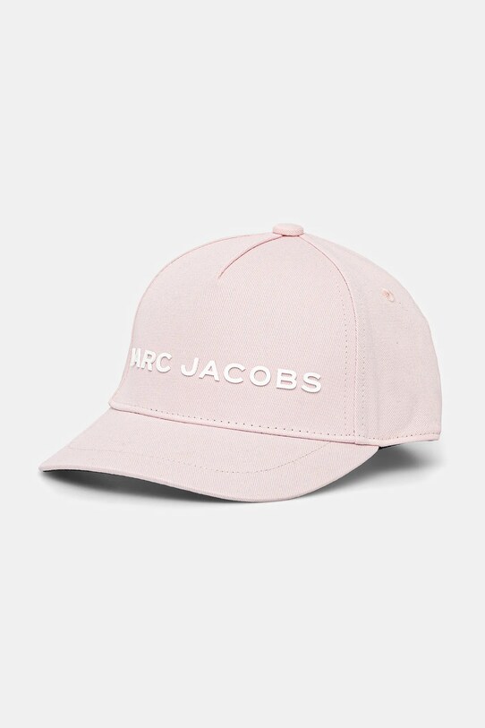 Marc Jacobs czapka z daszkiem bawełniana dziecięca aplikacja różowy W60410