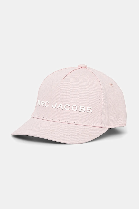 Дитяча бавовняна кепка Marc Jacobs аплікація рожевий W60410