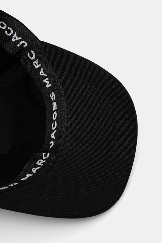 Дитяча бавовняна кепка Marc Jacobs чорний W60410