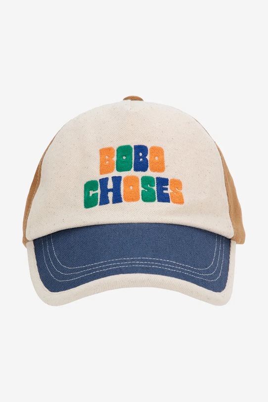Детская хлопковая кепка Bobo Choses 125AI037 бежевый SS25