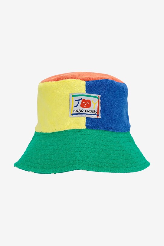 Дитяча двостороння панама Bobo Choses Wavy 125AI015 зелений SS25