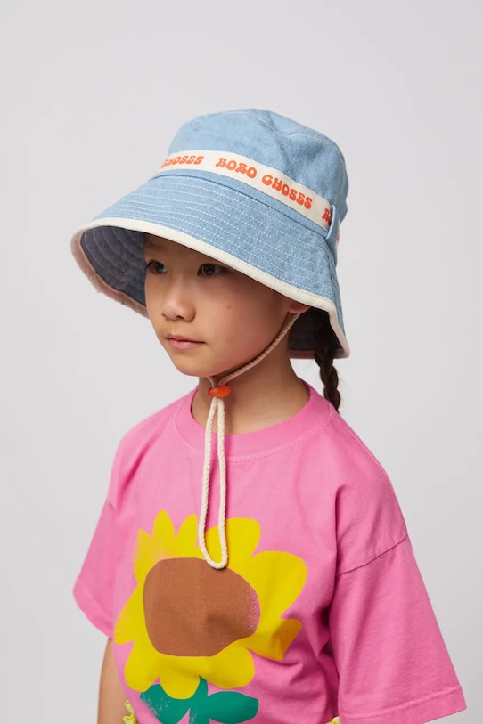 Детска памучна капела Bobo Choses памук син 125AI018