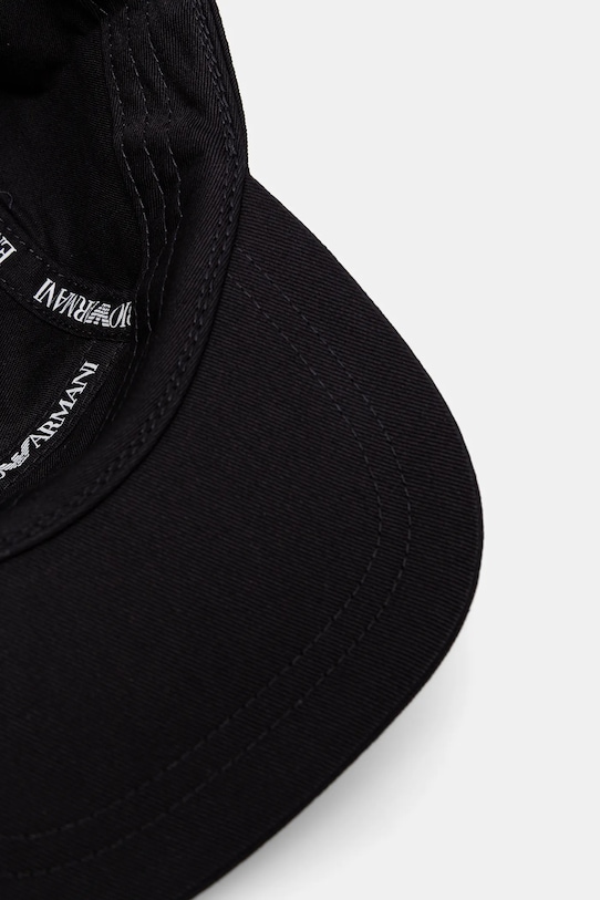 Pamučna kapa sa šiltom Emporio Armani EB000328.AF14016 crna