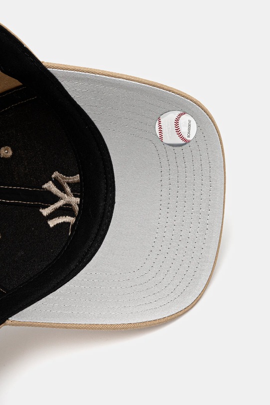 47 brand czapka z daszkiem bawełniana dziecięca MLB New York Yankees beżowy B.RAC17CTP.KHA.KIDS