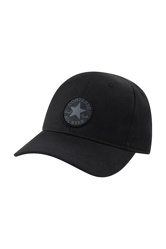 Детская хлопковая кепка Converse аппликация чёрный 8A5560