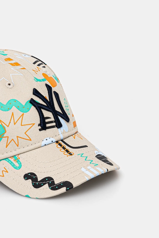 CHLAPEC Dětská bavlněná kšiltovka New Era NEW YORK YANKEES 60595408 béžová