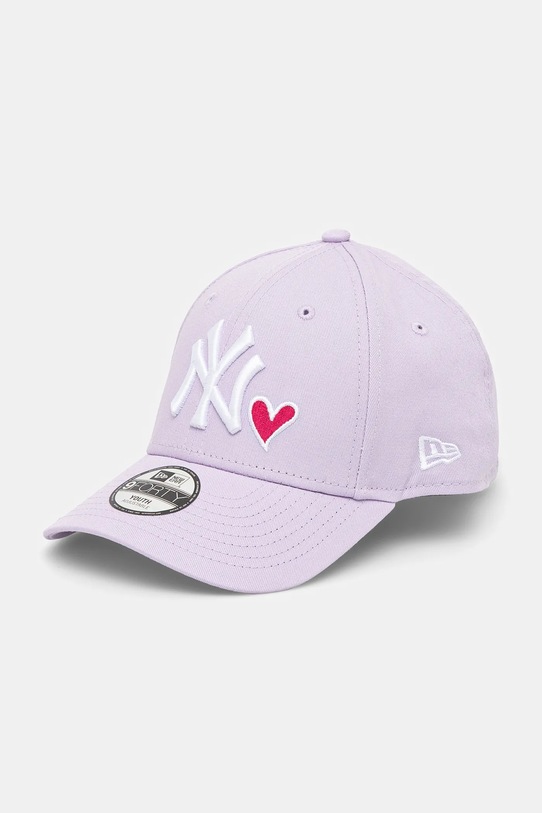 Detská bavlnená šiltovka New Era NEW YORK YANKEES bavlna fialová 60565275