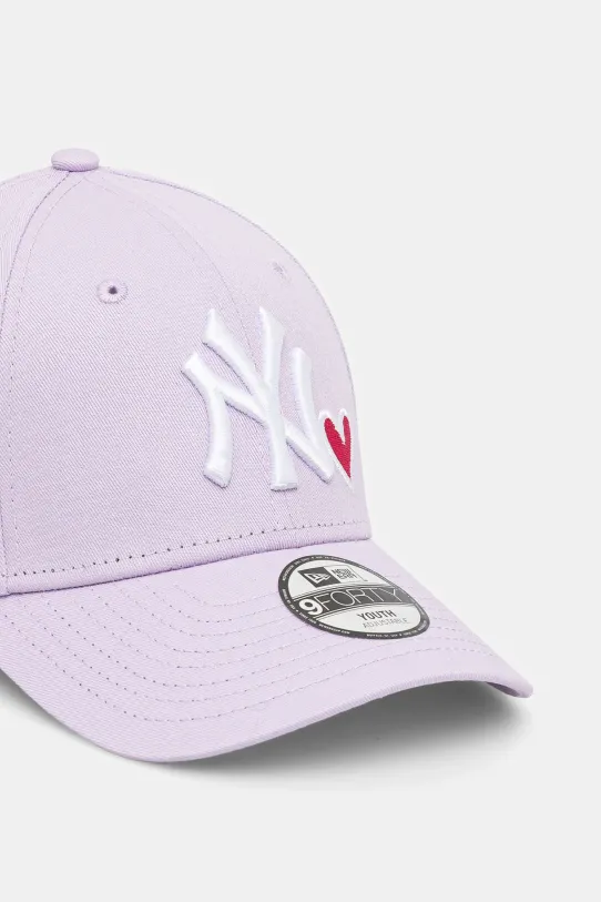 New Era șapcă din bumbac pentru copii NEW YORK YANKEES 60565275 violet SS25