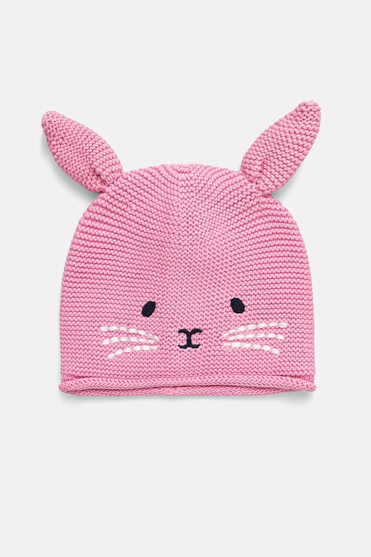 Дитяча бавовняна шапка United Colors of Benetton аплікація рожевий 6OOCAA00D.W.Seasonal