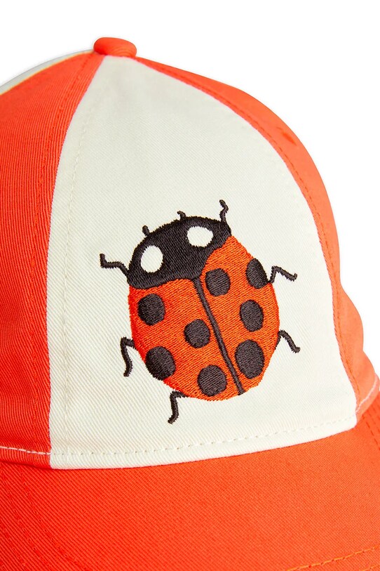 Deklice Otroška bombažna bejzbolska kapa Mini Rodini Ladybugs 2526510142 oranžna