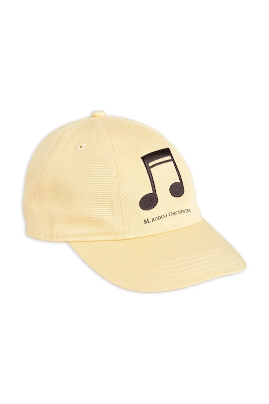Otroška bombažna bejzbolska kapa Mini Rodini Note Bombaž rumena 2526510423