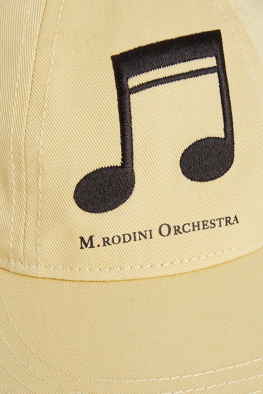 Deklice Otroška bombažna bejzbolska kapa Mini Rodini Note 2526510423 rumena