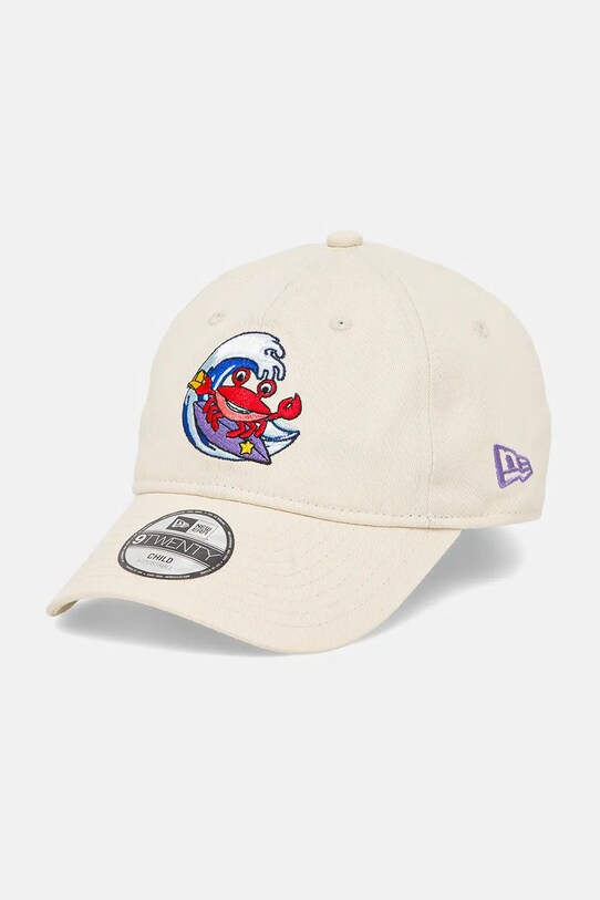 New Era czapka z daszkiem bawełniana NEW ERA beżowy 60667536