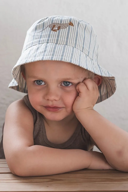 Dječji pamučni šešir That's mine Christof Planet friendly plava 146534