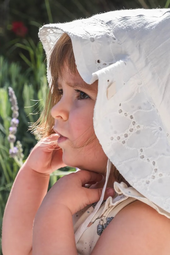 That's mine pălărie din bumbac pentru copii Clara bumbac alb 000435