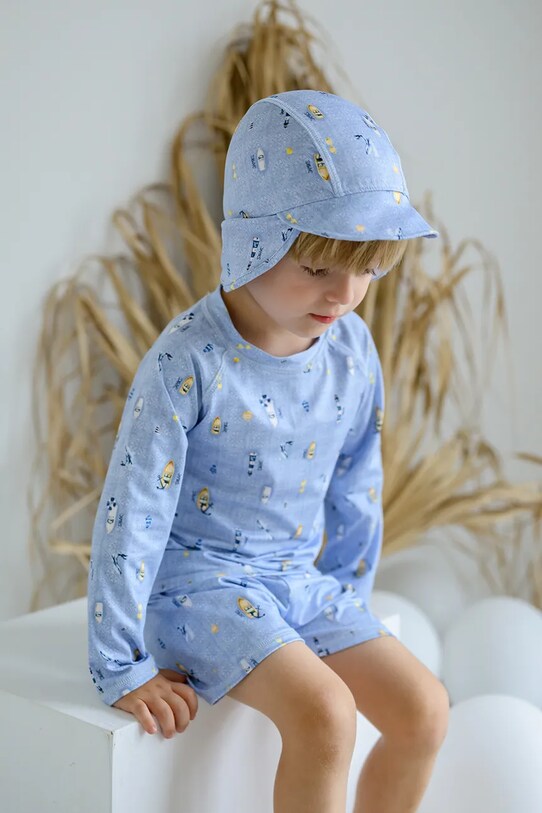 CHLAPEC Dětská čepice Jamiks MURANO MURANO.Nak.glo.JLH156.K modrá