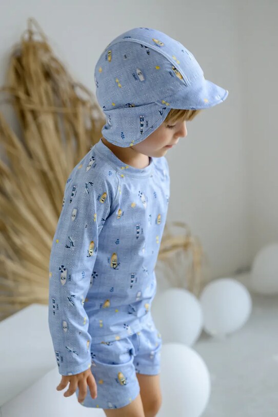 Dětská čepice Jamiks MURANO modrá MURANO.Nak.glo.JLH156.K