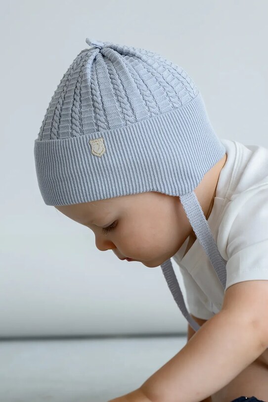 Jamiks berretta per bambini SELIM a maglia fine blu SELIM.ba.Na.gl.JWH036.K