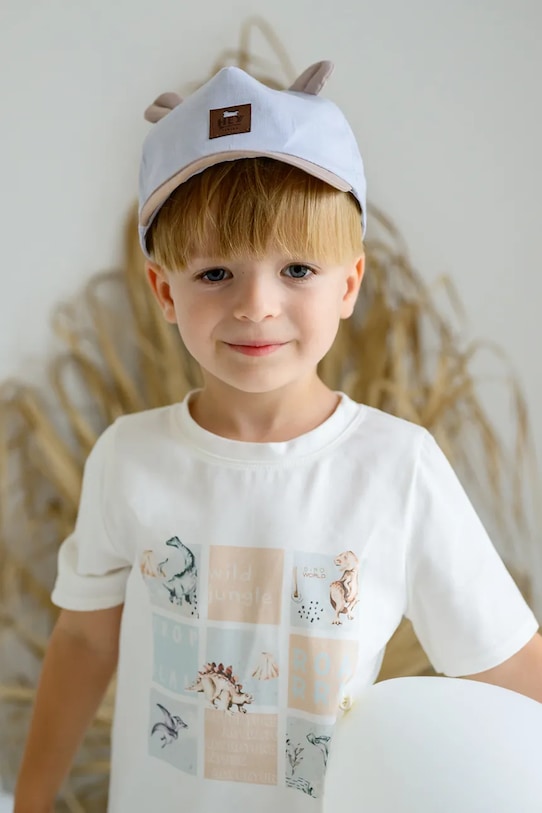 Детская хлопковая кепка Jamiks ANASTAZY бежевый ANASTAZY.Na.gl.JLH108.K