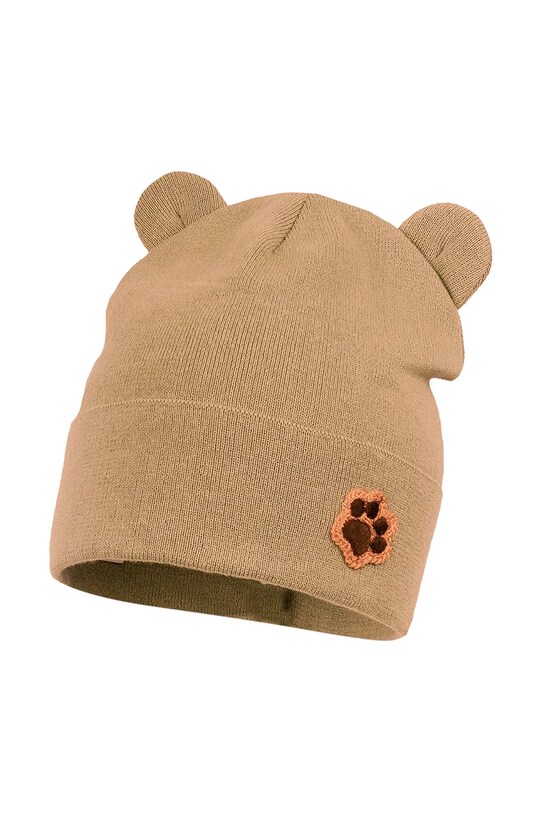 Детска памучна шапка Jamiks BARRIGO памук кафяв BARRIGO.Na.glo.JWH058.K