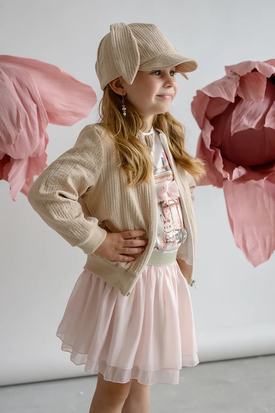 CHLAPEC Dětská baseballová čepice Jamiks CHAKA CHAKA.Nak.glow.JLH131.K béžová