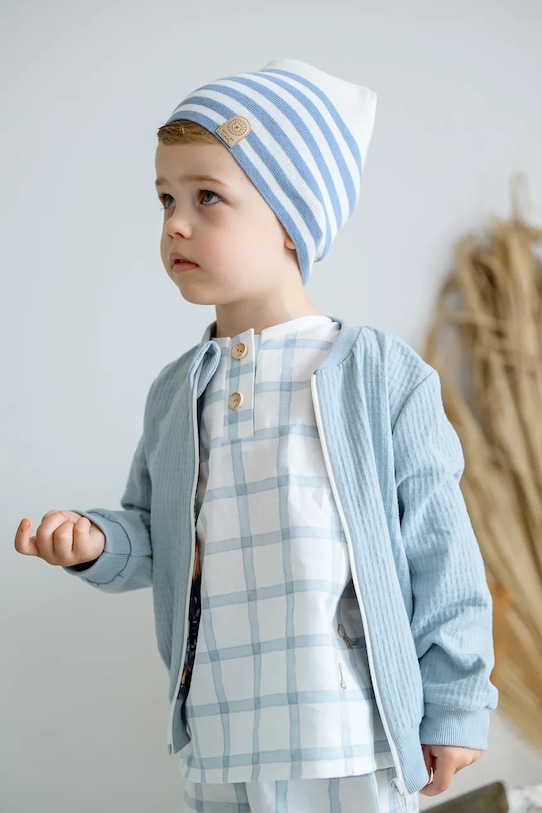 Pamučna kapa za djecu Jamiks CHARBER pamuk plava CHARBER.Na.glo.JWH085.K