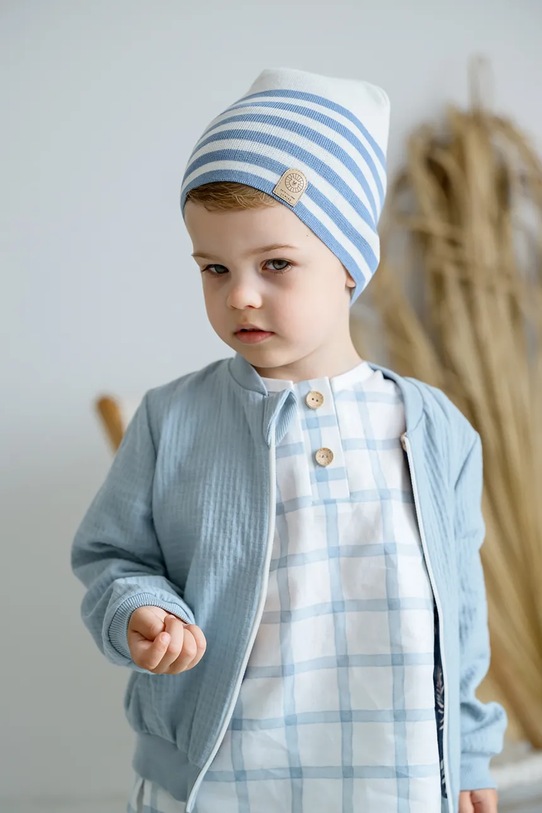 Dječaci Pamučna kapa za djecu Jamiks CHARBER CHARBER.Na.glo.JWH085.K plava