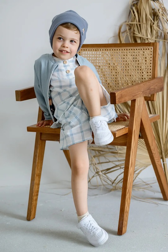 Детская шапка Jamiks FOCU голубой FOCU.Nakr.glow.JWH069.K