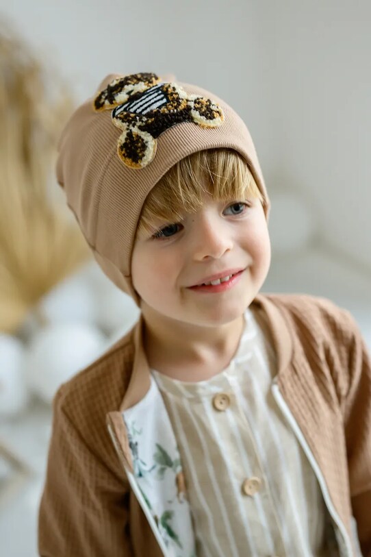 Хлопчик Дитяча шапка Jamiks JORDI JORDI.Nakr.glo.JWH134.K коричневий